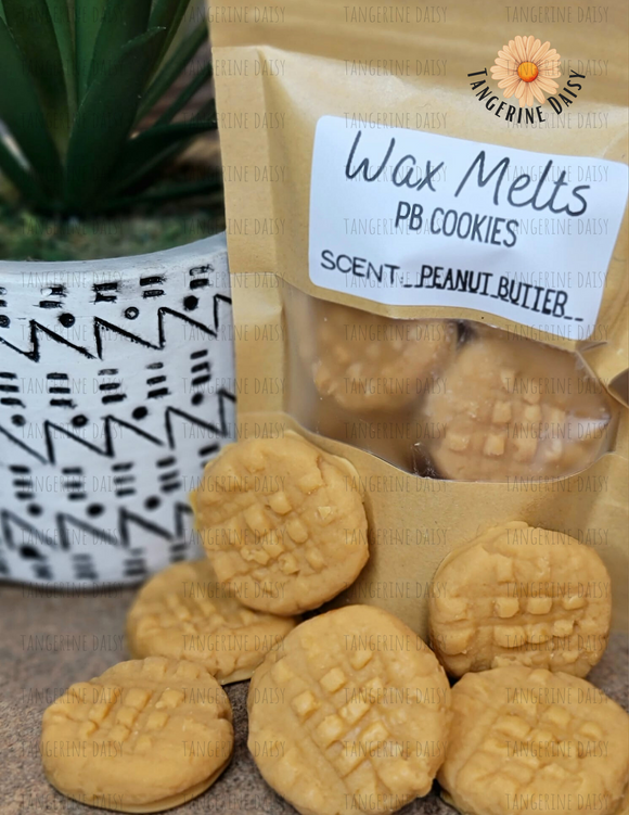 PEANUT BUTTER COOKIE WAX MELTS (10 Count); Parasoy wax melts; Eco-Concious; Handcrafted; Superior Fragrance