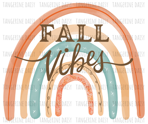 Fall Vibes Png,Fall PNG,Fall Sublimation Designs Downloads,Digital Download,Sublimation Graphics, Fall Rainbow,Printable Design