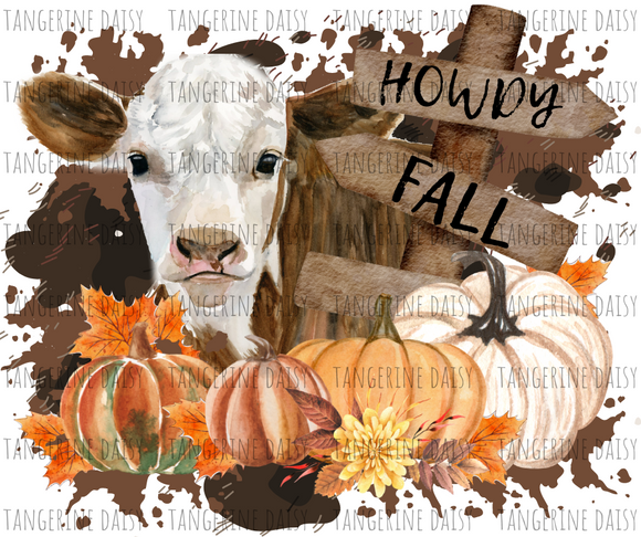 Howdy Fall Png,Fall PumpkincowPNG,Fall Sublimation Designs Downloads,Digital Download,Sublimation Graphics,Printable Design