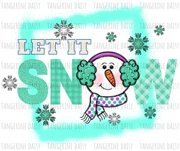 Let It Snow PNG,Winter Christmas Sublimation Designs Downloads,Digital Download,Sublimation Graphics,Printable Design