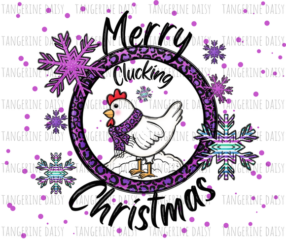 Merry Clucking Christmas PNG,Winter Christmas Sublimation Designs Downloads,Digital Download,Sublimation Graphics,Printable Design