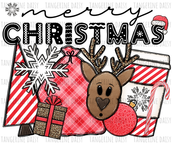 Merry Christmas Reindeer PNG,Winter Christmas Sublimation Designs Downloads,Digital Download,ReindeerSublimation Graphics,Printable Design