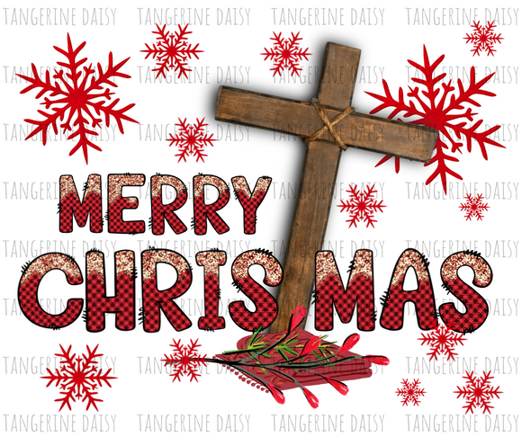 Merry Christmas Cross PNG,Winter Christmas Sublimation Designs Downloads,Digital Download,ReindeerSublimation Graphics,Printable Design