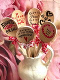 "Love is the Main Ingredient" Rustic 12" Wood Spoon Adorned with Vinyl Design and bow; Home Decor; Decoration