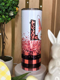 "LOVE Bunny Pink" 20oz Steel Double Wall Vacuum Insulated Tumbler